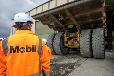 Mobil employee at OceanaGold worksite